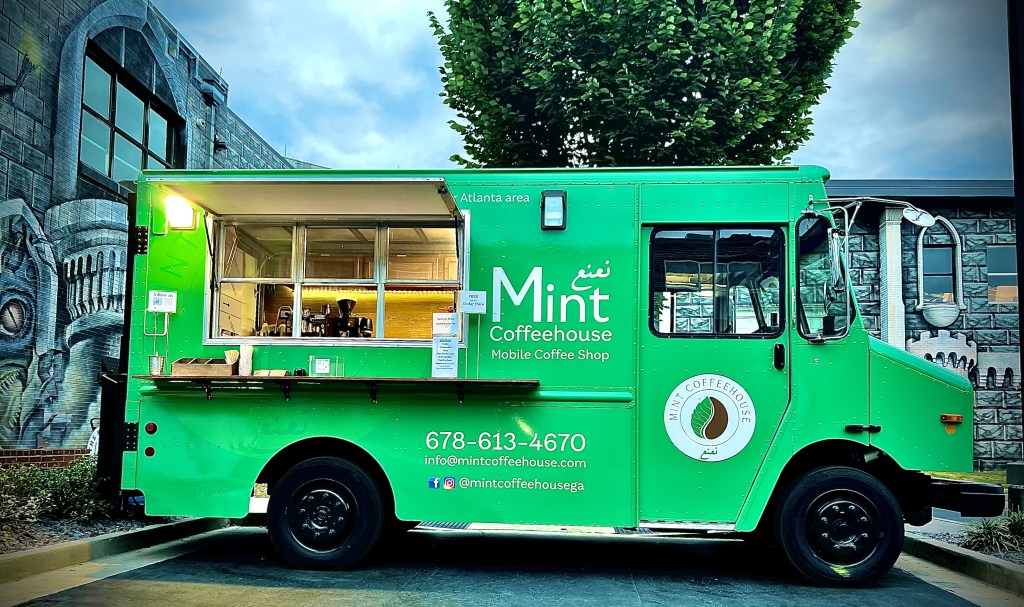 Mint Coffeehouse espresso truck on location