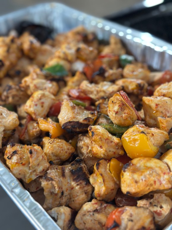 Mint Kitchen's chicken kabobs available for your event needs