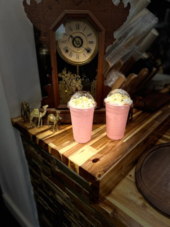 Strawberry banana smoothie available at Mint Coffeehouse